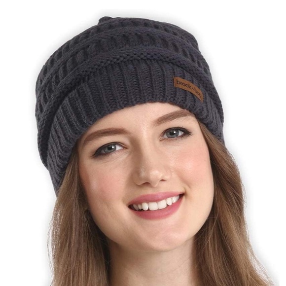 Brook + Bay Accessories - Brook + Bay Cable Knit Slouch Beanie Hat NWT